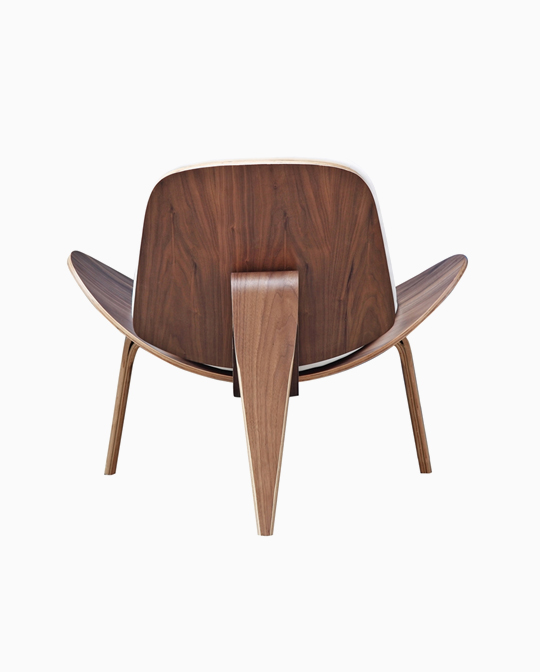 Fine Mod Imports Wegner Shell Chair White Leather (1)