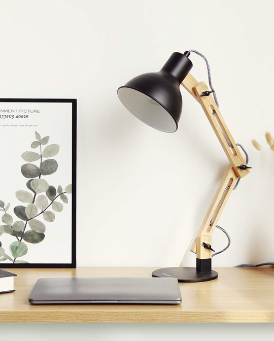 Tomons Wood Swing Arm Desk Lamp (3)